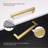 LONTAN 5 Pack Gold Kitchen Door Handles 192mm Square Brushed