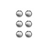 Quartet Silver Tin Disc Magnets, Pack of 6 (Q16006P01-CA-R)