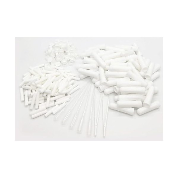 QTBSCXQ 100 PCS Essential Oil Aromatherapy White Nasal Inhaler Tubes
