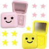 64 Tabletas Estrellas Para Granos, 2 Cajas, Rosa Y Amarillo,