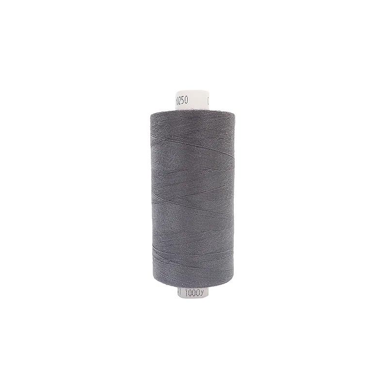 Moon Thread School Grey Spun Polyester Sewing Thread - 1000M