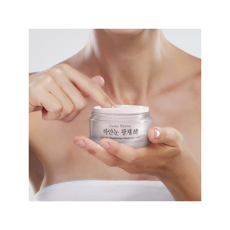 Nella 하얀눈 광채 발효 톤업크림 50g /기미 잡티 화이트닝 White
