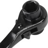 Ieron Black Ratchet Podger Spanner Quick Release Scaffold Wrench Durable