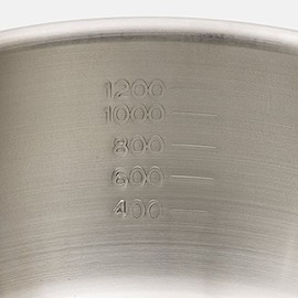 Harumi Kurihara IH Compatible Aluminum Clad Snow Flat Pot 7.1 inches (18 cm)