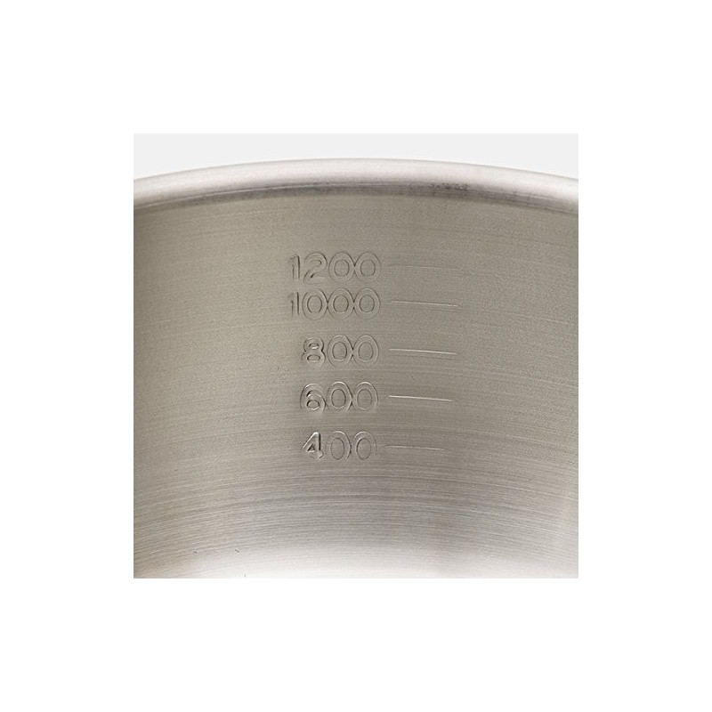 Harumi Kurihara IH Compatible Aluminum Clad Snow Flat Pot 7.1