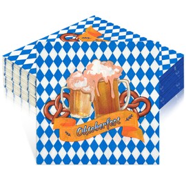 Pack of 40 Oktoberfest Napkins 33 x 33 cm Napkins (Style I)