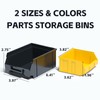 KJE 30PCS Wall Mounted Storage Bins, Plastic Tool Organizer for