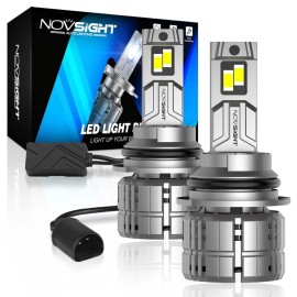 NOVSIGHT HB5 9007 LED Headlights Light Bulbs Kit High Low Beam Super Bright Lamp