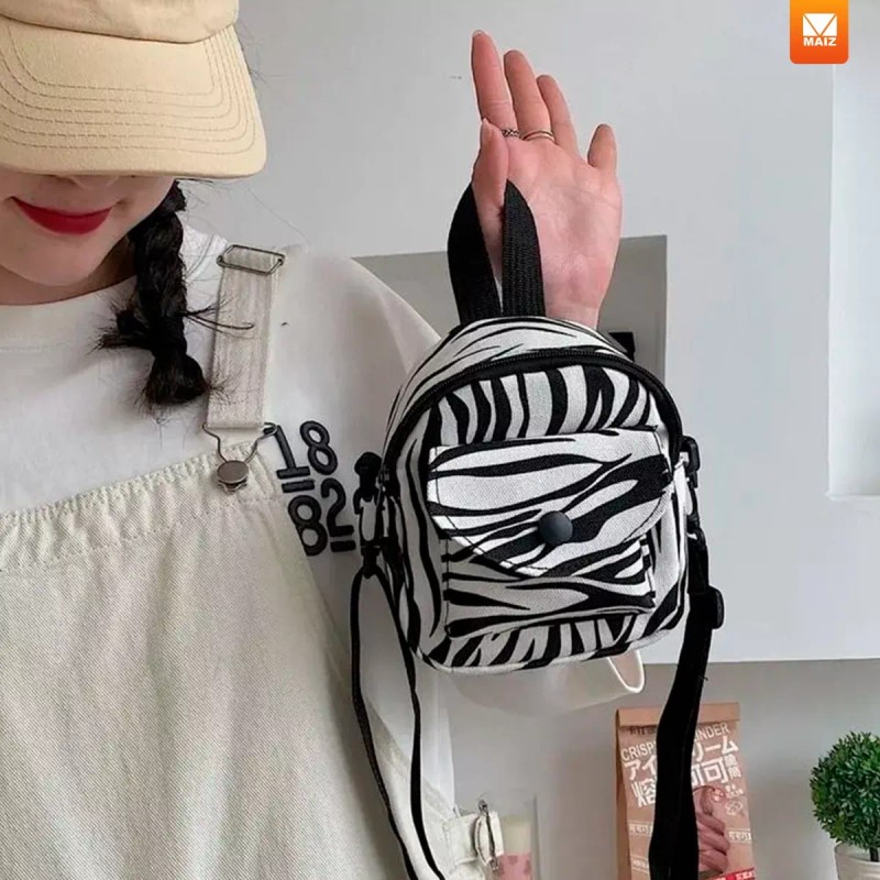Maíz Bolsa Hombro Cruzada Bandolera Crossbody Casual Mujer Zebra