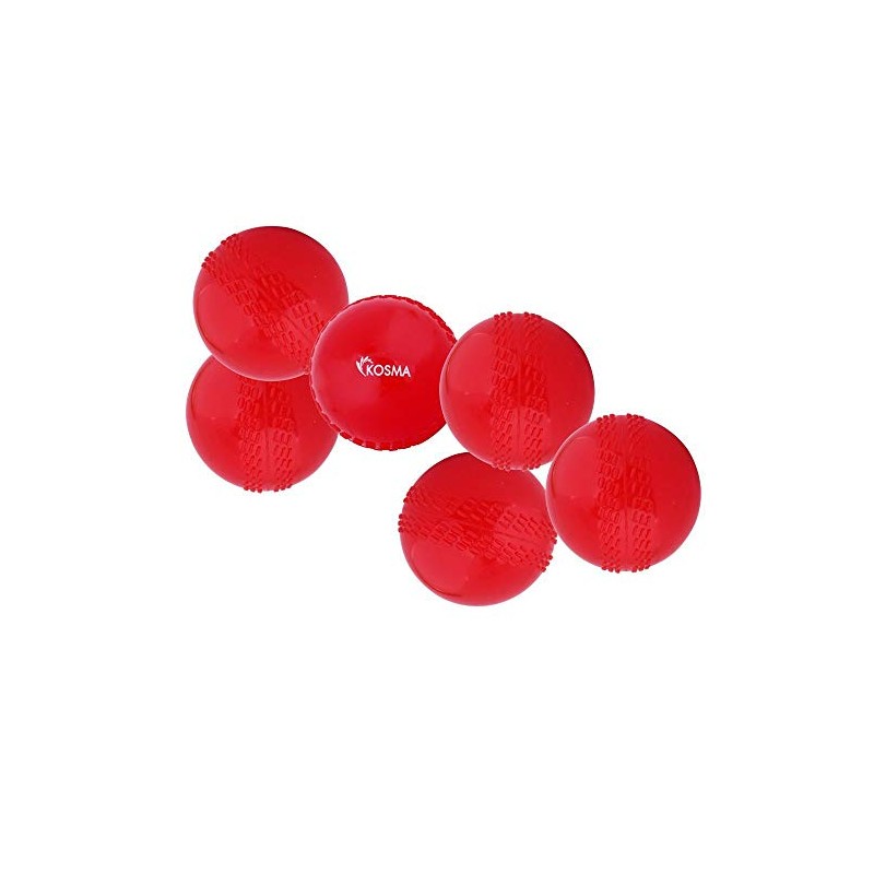 Kosma Pack of 6 Windball Cricket Ball | Indoor &