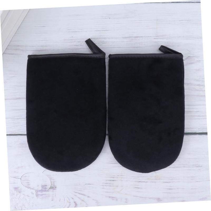 2 piezas Guantes Aplicadores para Autobronceador Negro Mitt de Bronceado