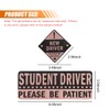 5PCS Non-Magnetic Student Driver Stickers – Reflective New Driver Sticker
