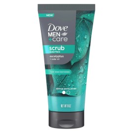 Dove Men+Care Eucalyptus Body and Face Scrub Deeply Exfoliates for Hydrated