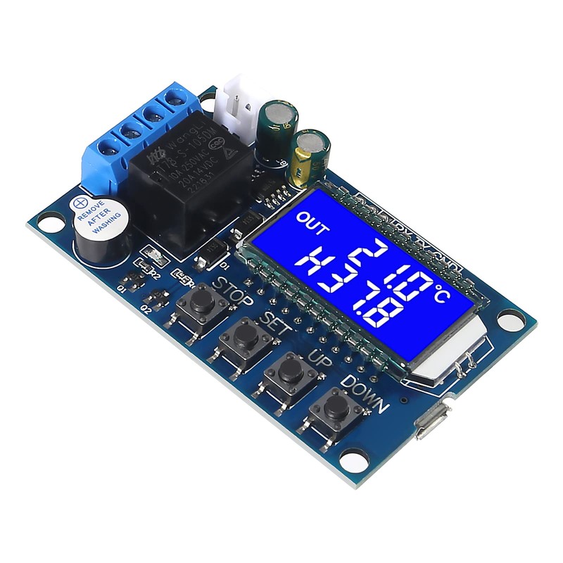 MELIFE 2pcs XY-T01 Electronic Temperature Controller, DC 6-30V 24V Waterproof