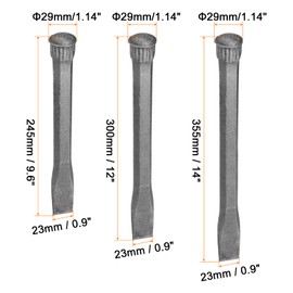 HARFINGTON 1set Masonry Chisel for Rock 9.6/11.8/14 Inch Flat Head High Carbon Steel Rock Concrete Mortar Stone Chisel Brick Chisel for Stone Brick Breaking Carving Demolishing Splitting