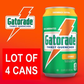 Gatorade Thirst Quencher Throwback Limited Edition, ORANGE 11.6 fl oz@  LOT OF 4