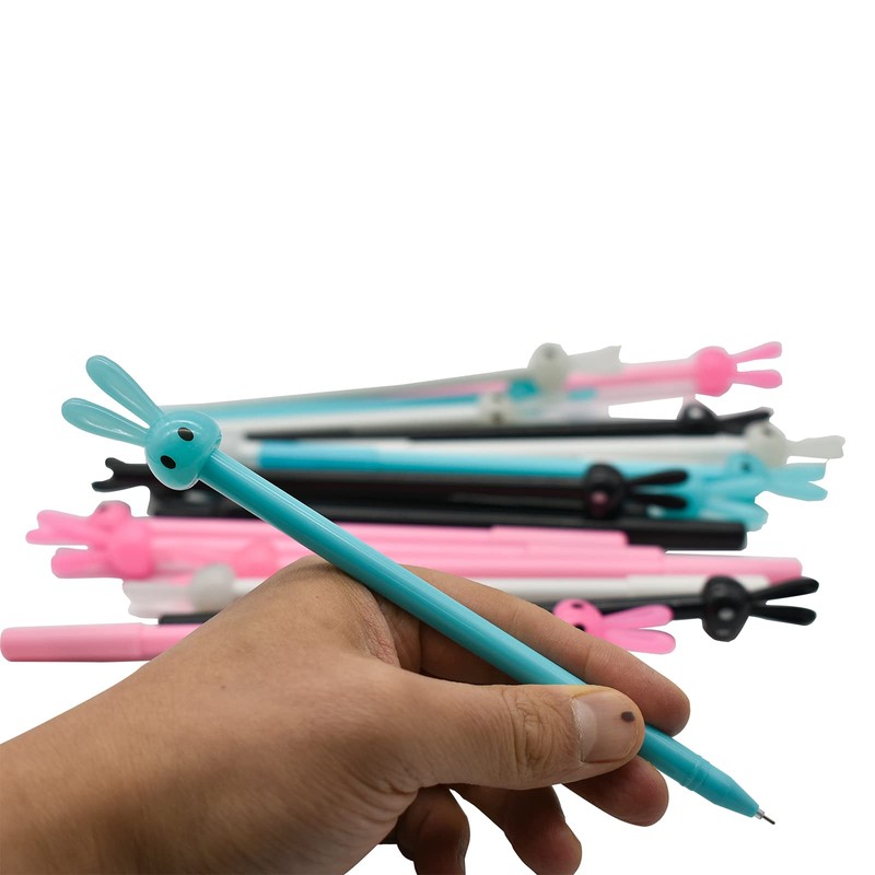 Maydahui Cute Rabbit Animal Ballpoint Pen, Set of 12, 0.02