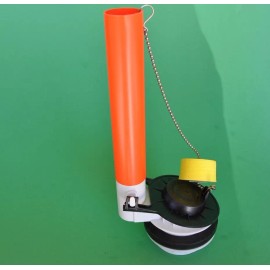 NUFLUSH ENVO Toilet 2 in. Flapper Valve Assembly with adjustable Overflow Extension Tube