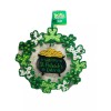 Unbranded St Patrick's Day Green Wreath Shamrocks Hanging Sign Irish