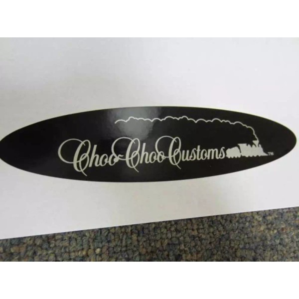 NA NEW Choo Choo Customs Conversion Vans Silver Black Emblem
