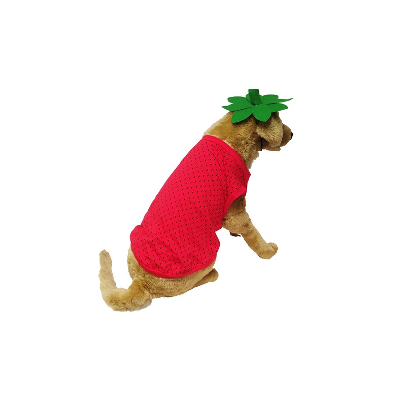 Midlee Strawberry Dog Costume