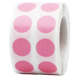 Small Pink Dot Stickers 0.5 Inch 12.7 mm Round 1000 Count
