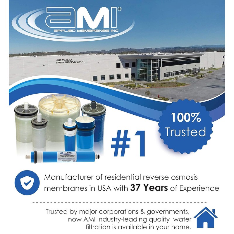 APPLIED MEMBRANES INC. AMI Reverse Osmosis Filter Replacement | Pre