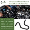 1/4" Universal Mandrel-Formed Molded Rubber Fuel Line Hose 45° 90°