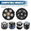 2pcs Magnetic 6 Blade Head Shaver Replacement Heads for Doao