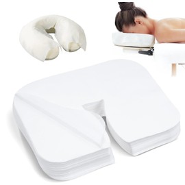 100 Count Disposable Face Rest Covers,Headrest Covers Soft Non-Sticking Massage Headrest Covers for Massage Tables & Massage Chairs