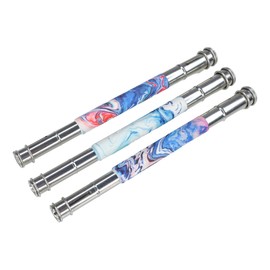 FoRapid Adjustable 3Pcs Tie Dye Dual Head Pencil Extender Holder Art Craft Hobby School Office Makeup Eyeliner Color Sketch Write Drawing Tool (Tie Dye, 3)