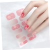 Minkissy 9pcs Nail Sticker Assorted Full Cover False Nails for