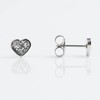 Sensitive by Studex, glitter heart stud earrings, 6 mm, surgical