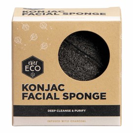 Ever Eco Konjac Facial Sponge, Charcoal
