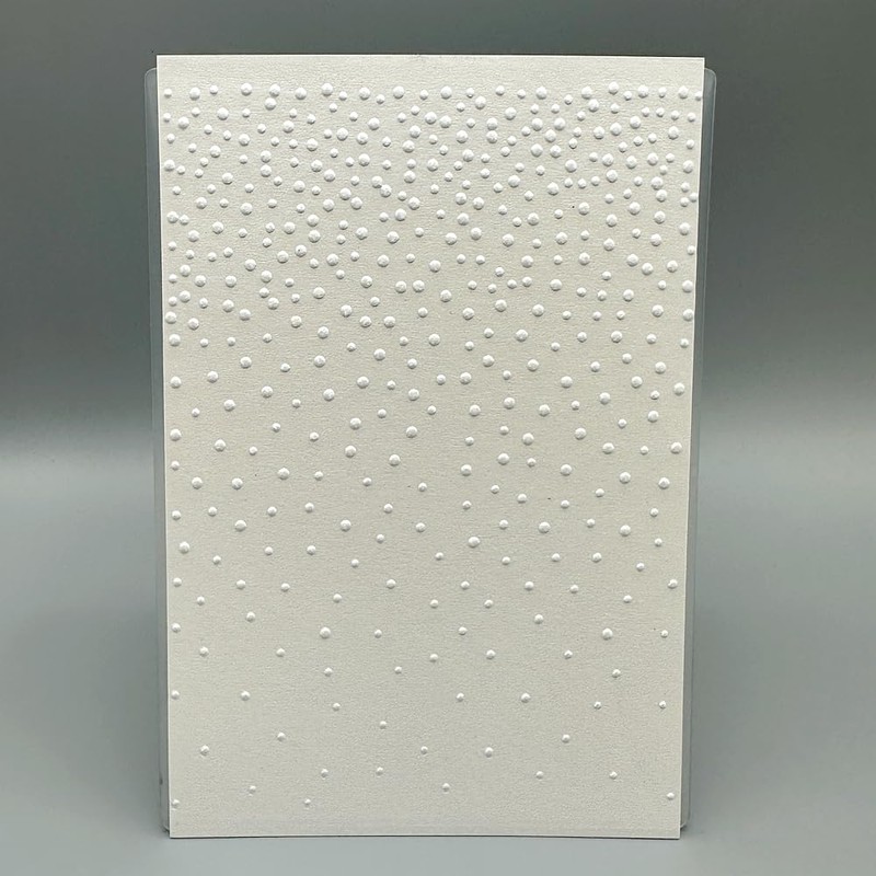 3D Plastic Embossing Folder Template Christmas Little Snowflakes Fluttering Texture