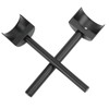 2pcs Half Round Cutter Punch 30mm 35mm DIY Making Incisive