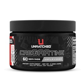 Unmatched Creatina optimizada CreGAAtine  Monohidrato de creatina  GAA (ácido guanidinoacético)  Desarrollo muscular, fuerza y recuperación  60...    
