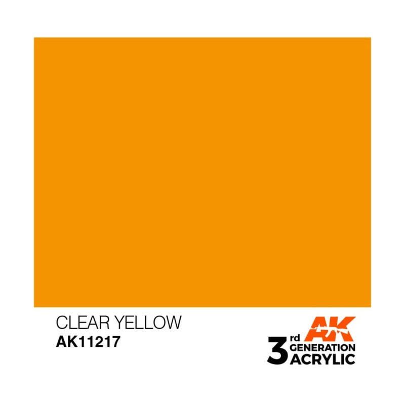 AK Interactive 3rd Gen Acrylic Clear Yellow 17ml