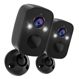 RICHCHO 2Pack Wireless Security Camera Outdoor, 2K Color Night Vision 130° Viewing Angle AI Motion Detection 2-Way Talk Battery Powered Indoor Camera for Home Security, Cloud/SD Storage Support