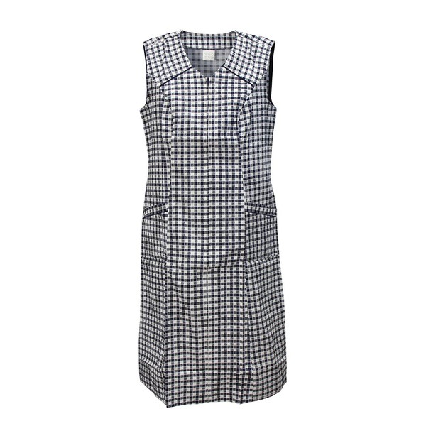 Schuerzenfabrik Zip smock zip gown house dress apron. - Black