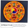 Handmade Nepalese Buddha Sound Bowl Cushion - Yellow 5.1 Inch