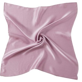 CYZLANN Women Small Square Silk Scarfs 100% Real Mulberry Silk 21" Hair Neck Scarves(grape pruple)