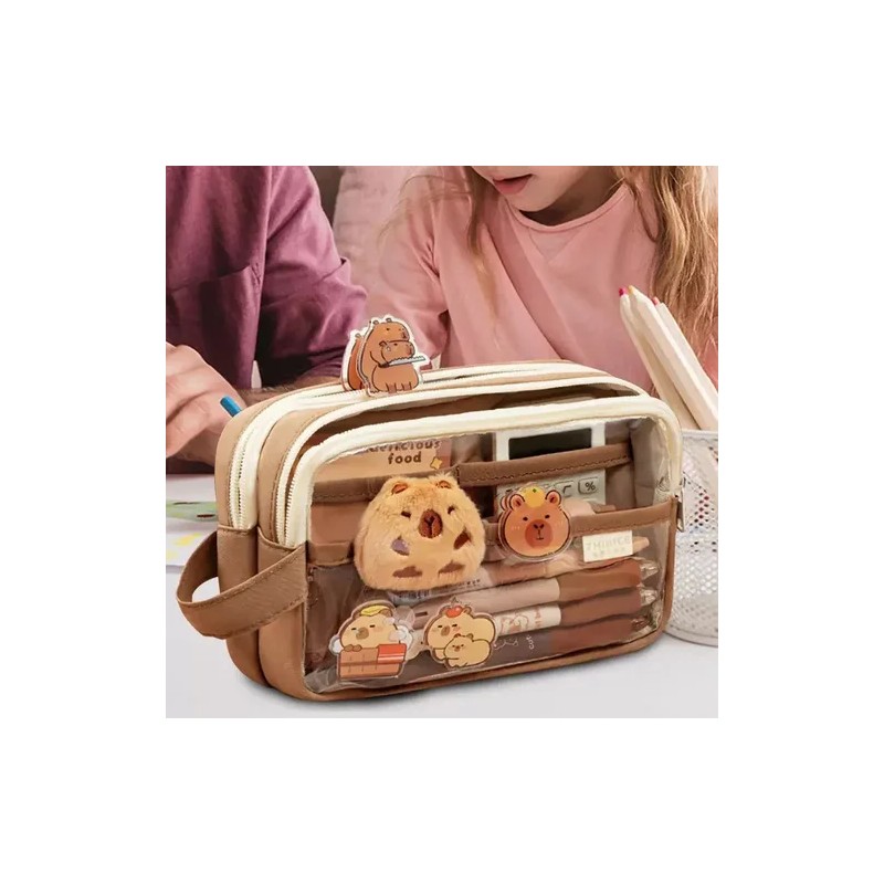Estuche Aesthetic Lapicera Capibara Pencil Case Papeleria