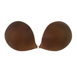 NuBra SE998 Seamless Push up Strapless Bra Molded Pads Cup A B C D E Made in USA, Chocolate