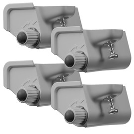 LouMaxx Softclose Door Damper Cabinet Set of 4 - Door Damper Kitchen for Softclose Retrofitting - Cabinet Door Damper in Grey - Door Damper Against Banging Doors - Soft Close Retrofit