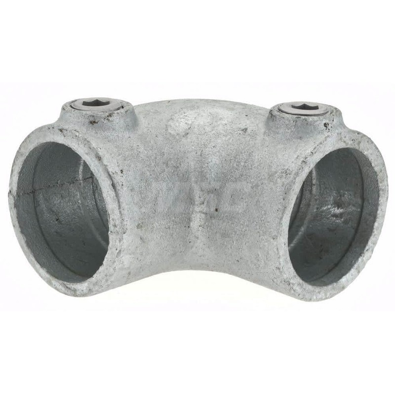 PRO-SAFE Galvanized Structural Pipe Rail Fitting: 90° Elbow for 1-1/4"