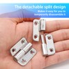 Bonsicoky 6 Pcs Stainless Steel Left Lift-Off Hinges, 1.5 Inch