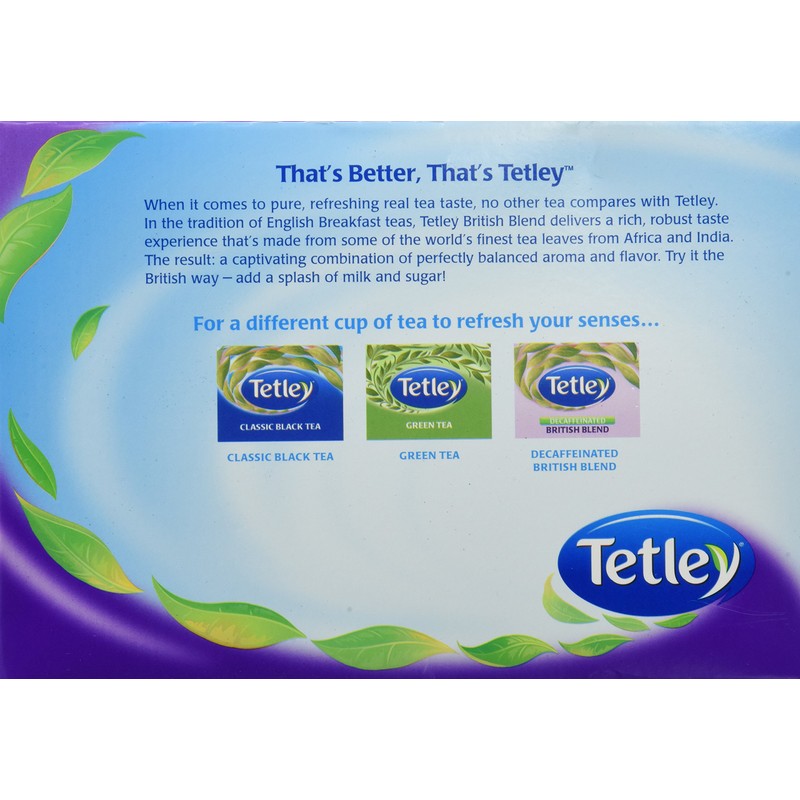 Tetley British Blend Premium Black, 80 Count Tea Bags