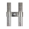 Nexel Wire Shelf Post Clamp, 3.625"W x 1.375" Space, Chrome