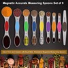 Baoswi 9 Pack Magnetic measuring spoons set, stackable on both